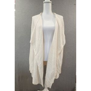 Ann Taylor Loft XL‎ Oversized Open Front Cardigan Cream Color Lounge